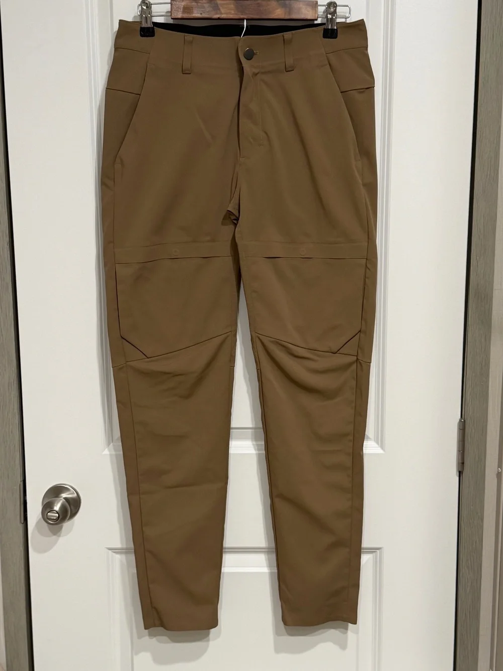 Lululemon Mile View Pants Men's 30 Dark Tan Water Repellent Tech Utility